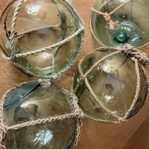 Japanese glass fishing floats